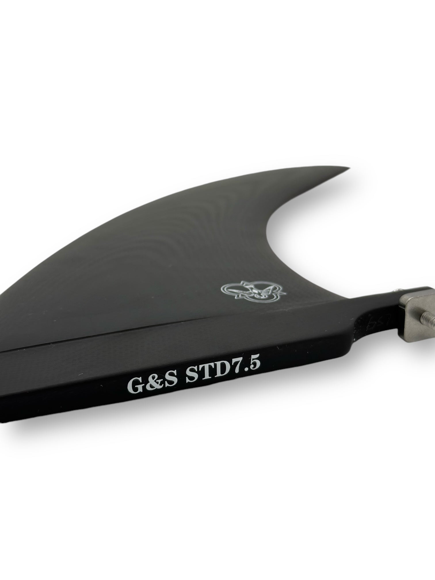 7.5” G&S Standard Fin - Smokey Black - Sanded