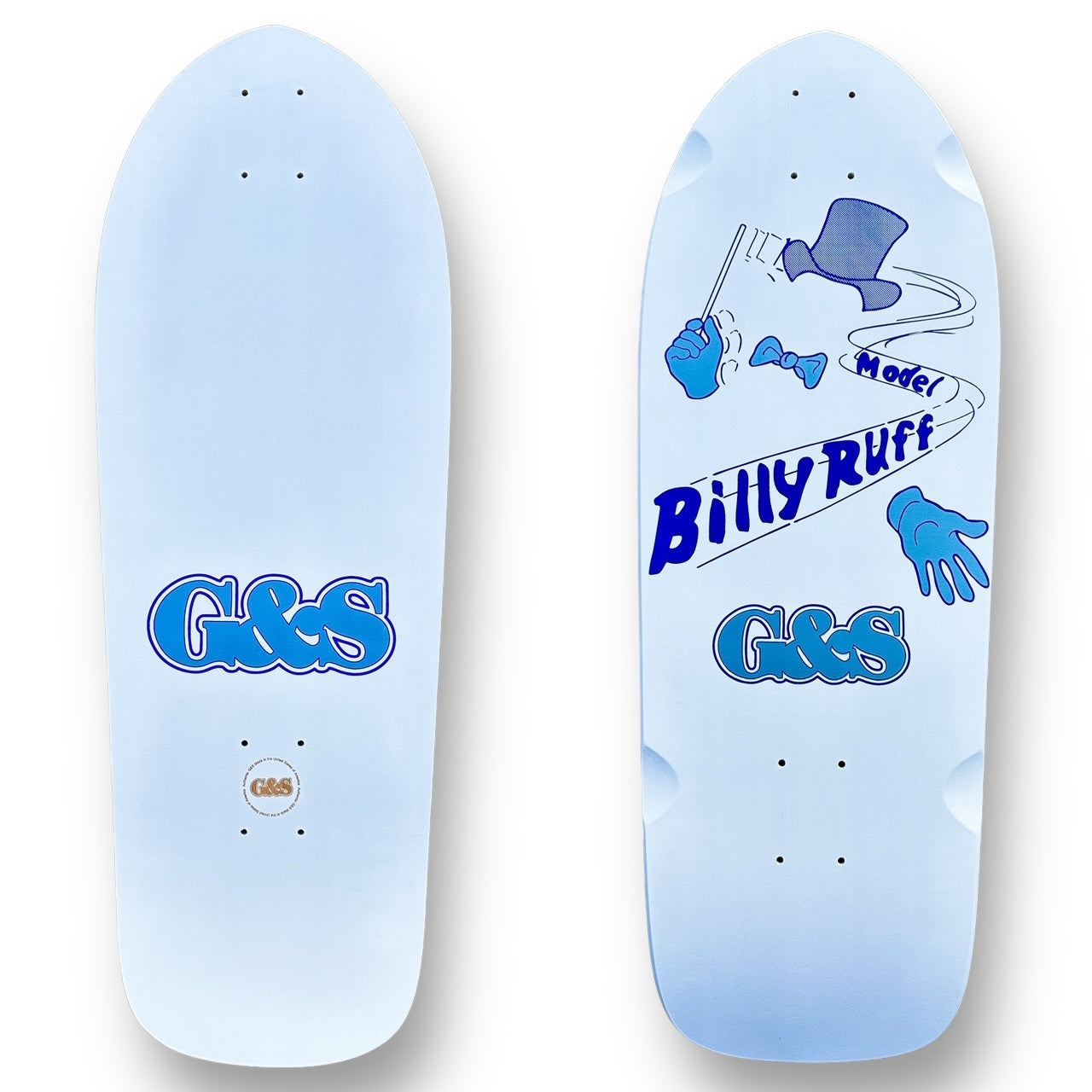 G&S Billy Ruff "Invisible Magician" Reissue Deck - White