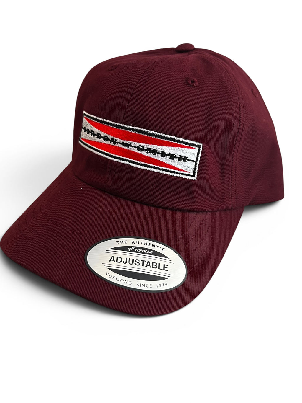 Original Bar Logo Adjustable Dad Hat - Deep Burgundy