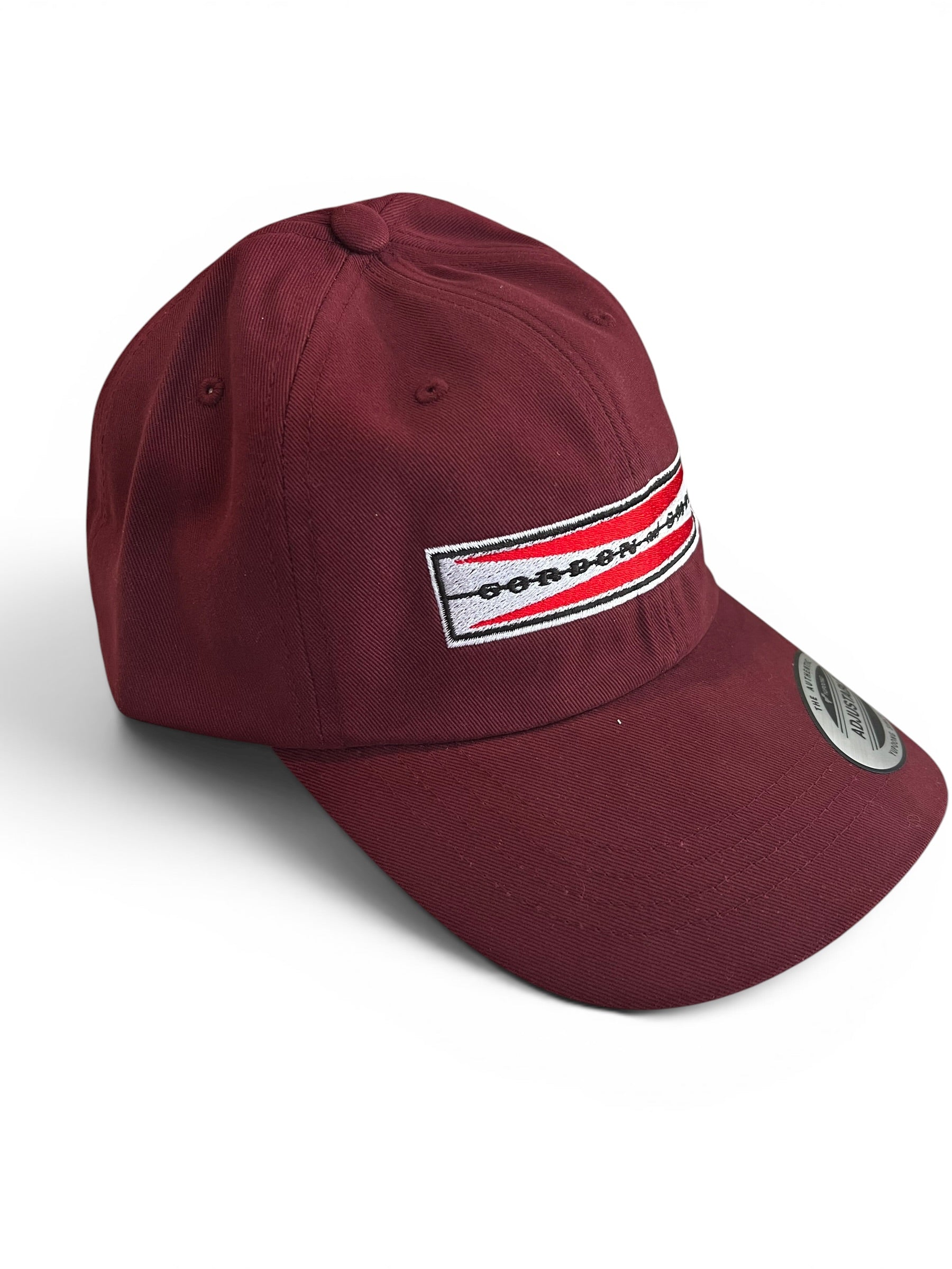 Original Bar Logo Adjustable Dad Hat - Deep Burgundy