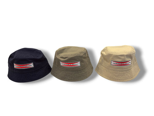 "BOWTIE"Logo Bucket Hat - Navy