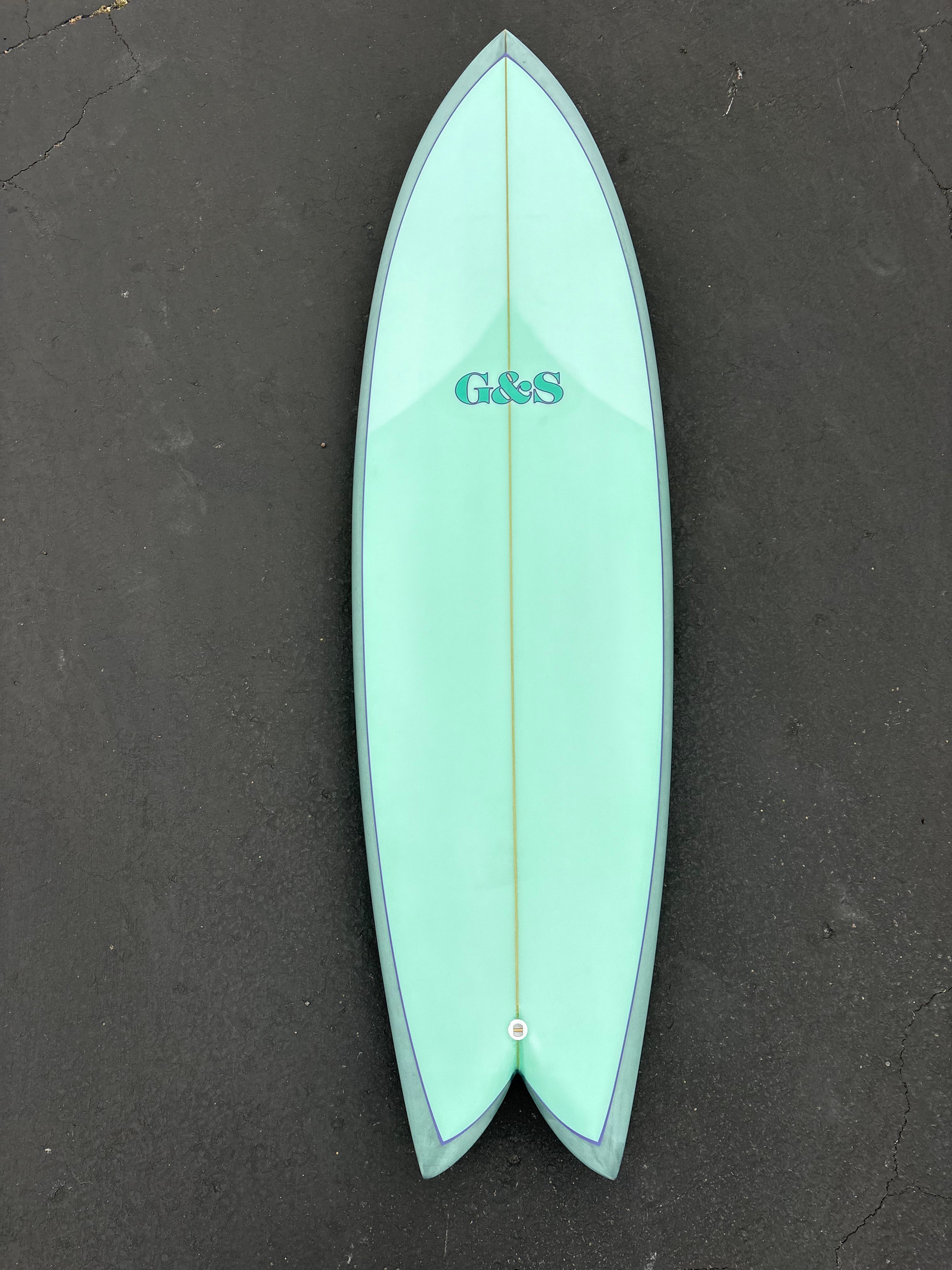 6'4 #NO ROCKET TWIN FISH - Turquoise Board Gallery