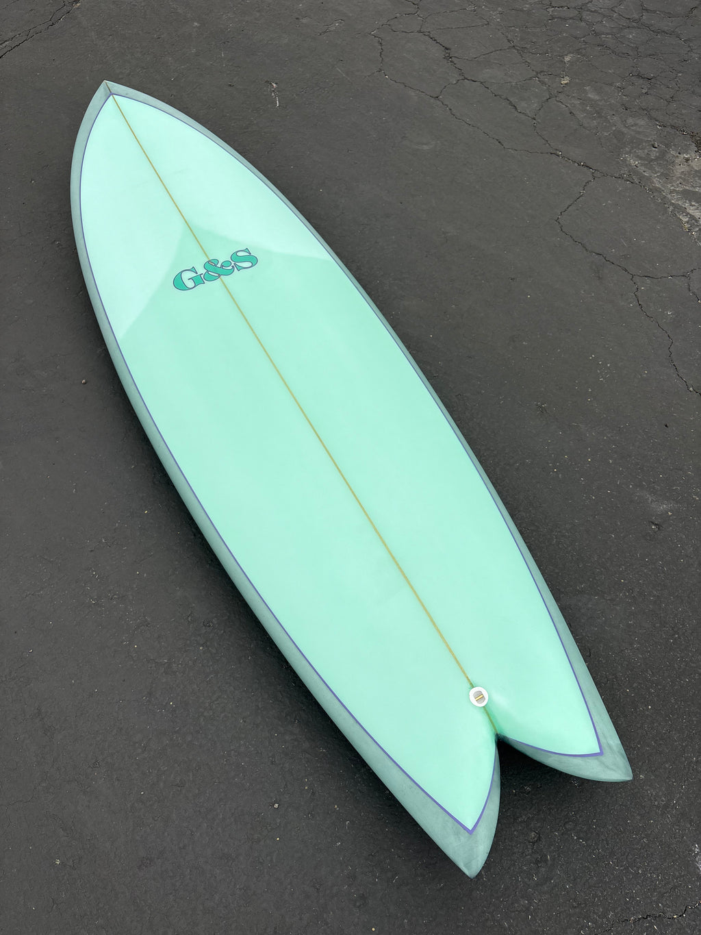 6'4 #NO ROCKET TWIN FISH - Turquoise Board Gallery