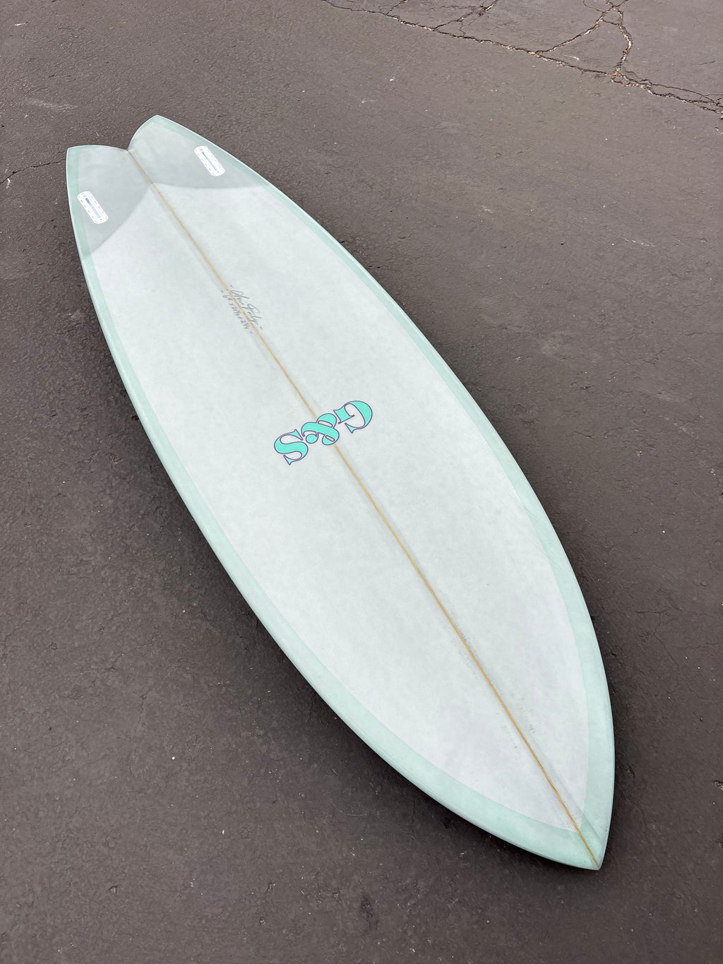 6'4 #NO ROCKET TWIN FISH - Turquoise Board Gallery