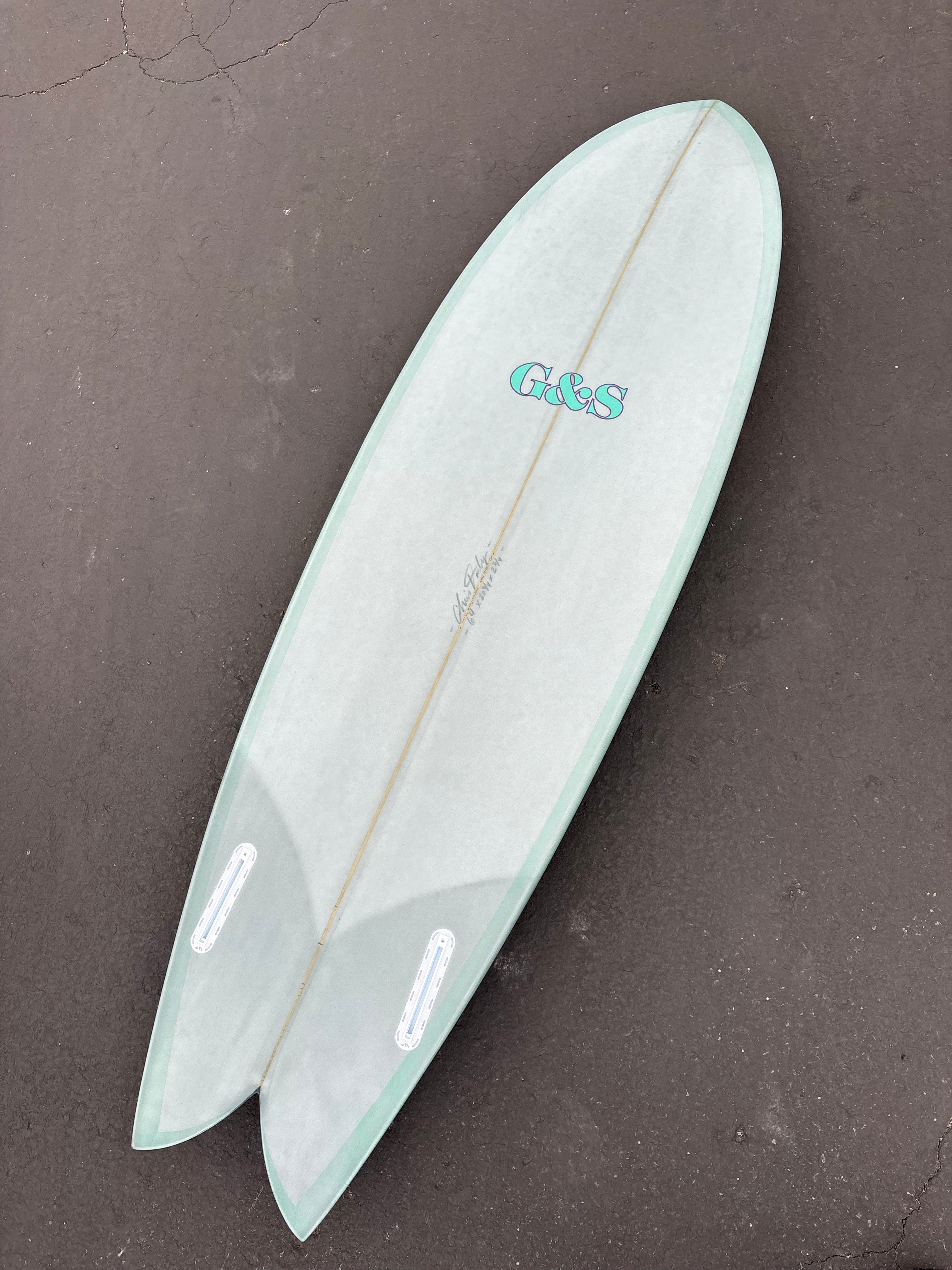 6'4 #NO ROCKET TWIN FISH - Turquoise Board Gallery