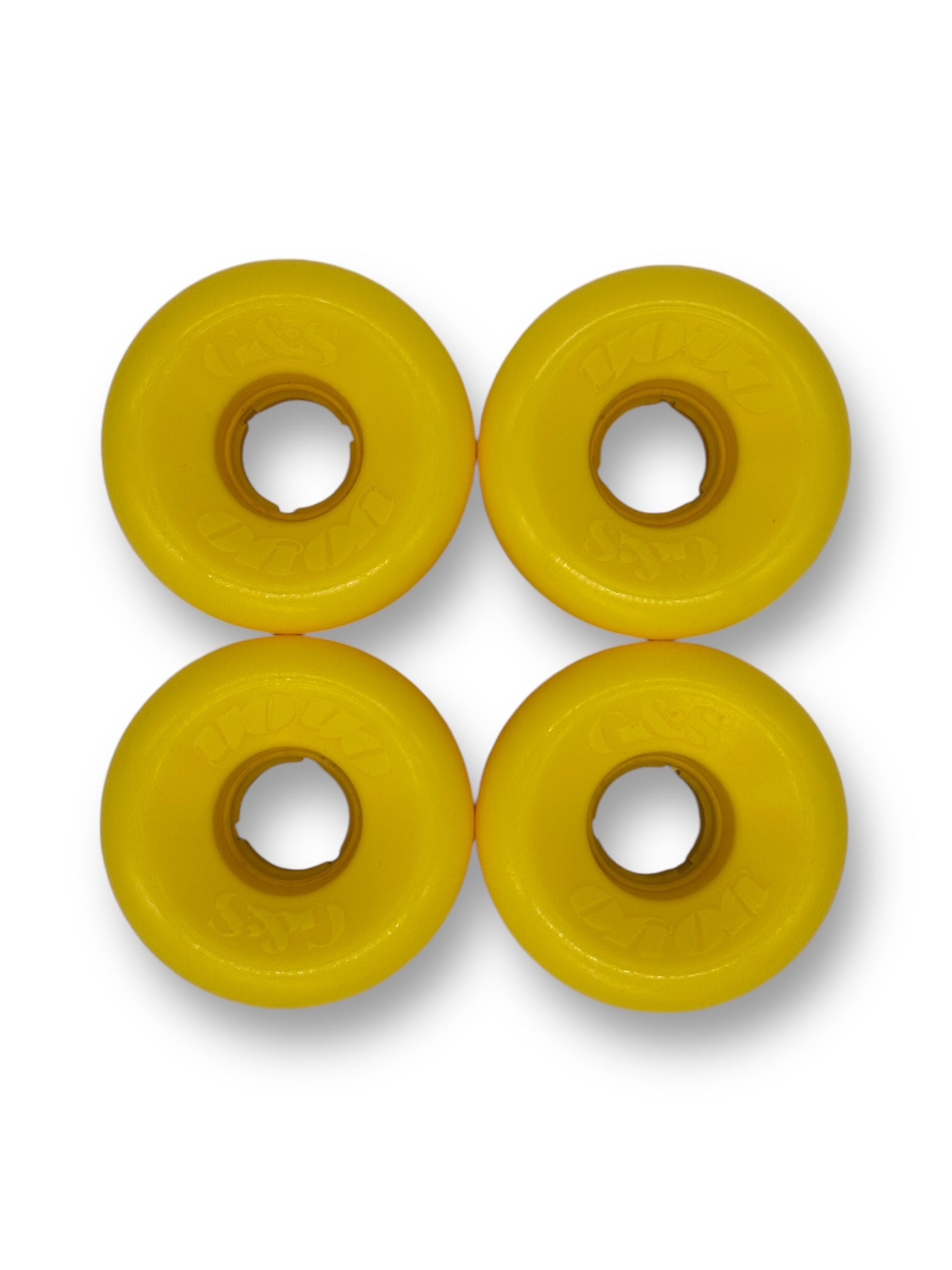 G&S YO-YO Skateboard Wheels *FLATBACK* 63mm 86A - Solid Yellow