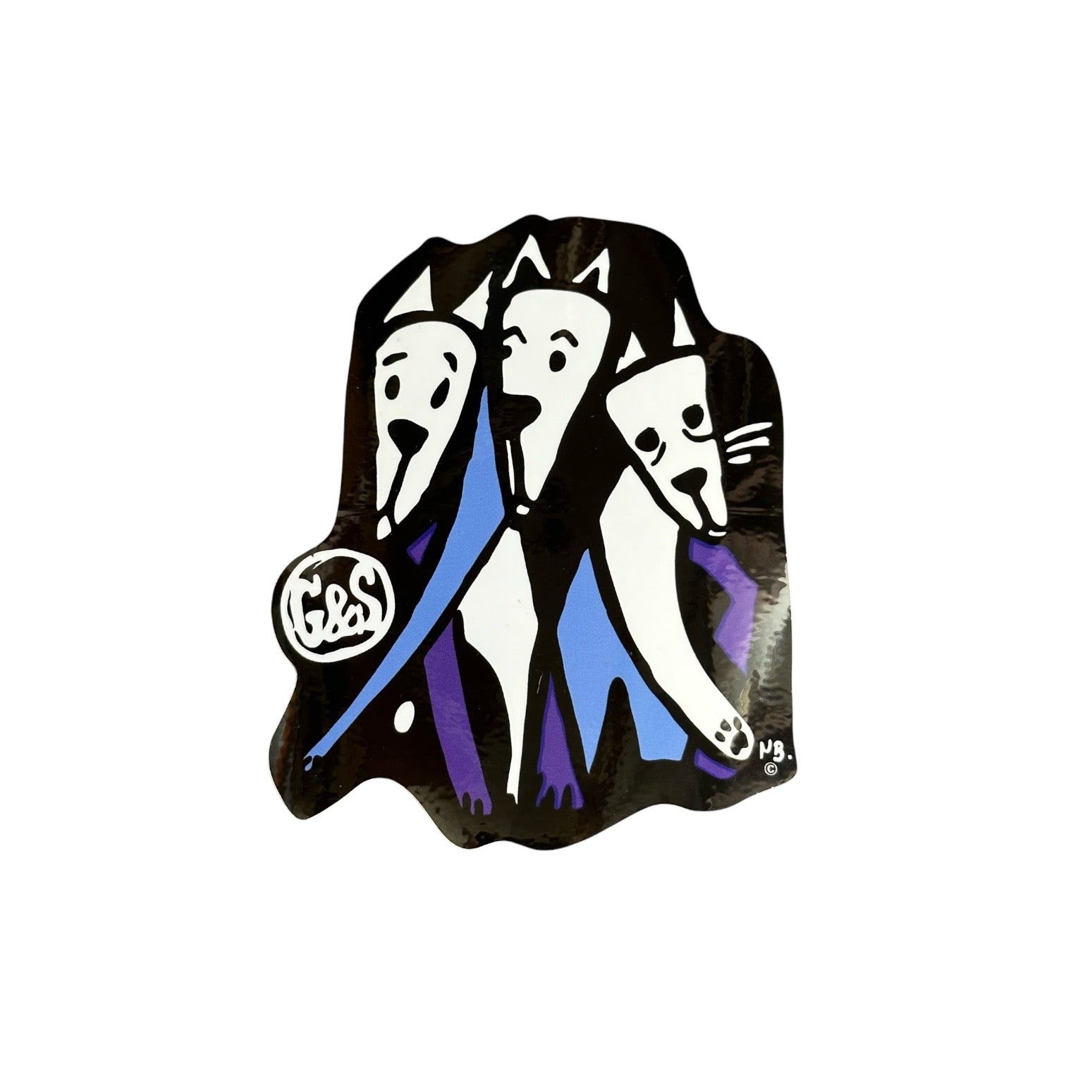 "3 Dogs" Neil Blender Sticker