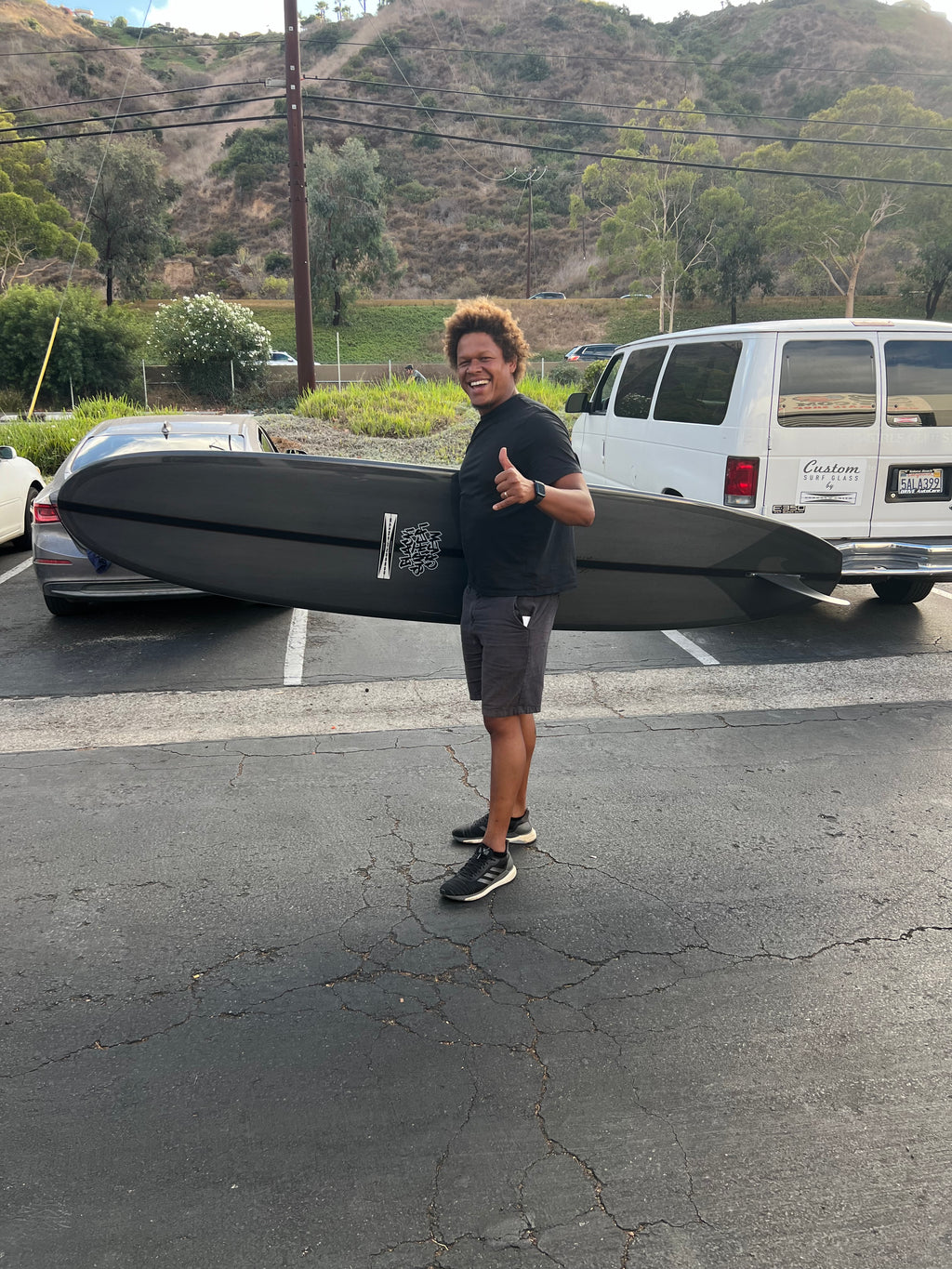 "Black Surfer Crew" Custom Surfboard