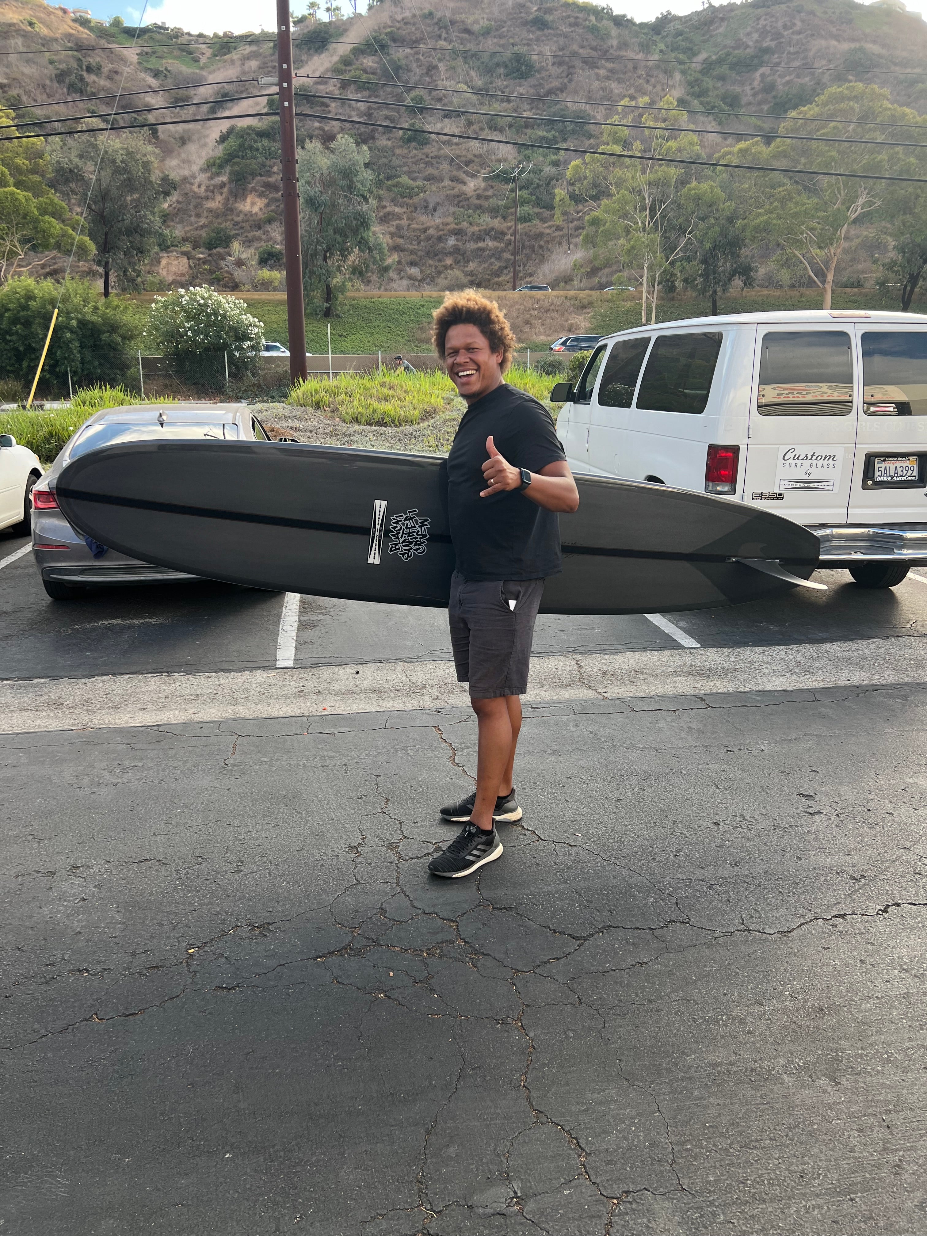 "Black Surfer Crew" Custom Surfboard