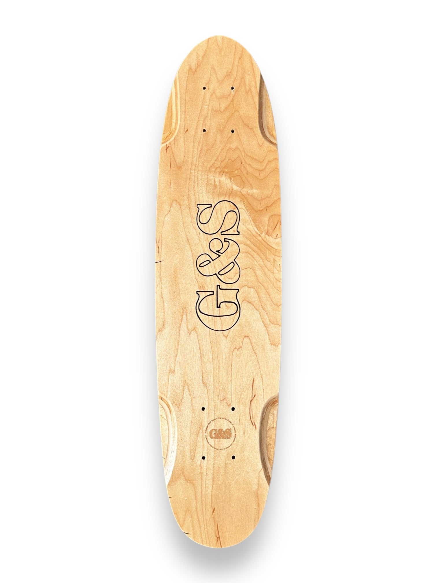 29" G&S Warp 2 Roundtail Skateboard Deck - Natural Wood