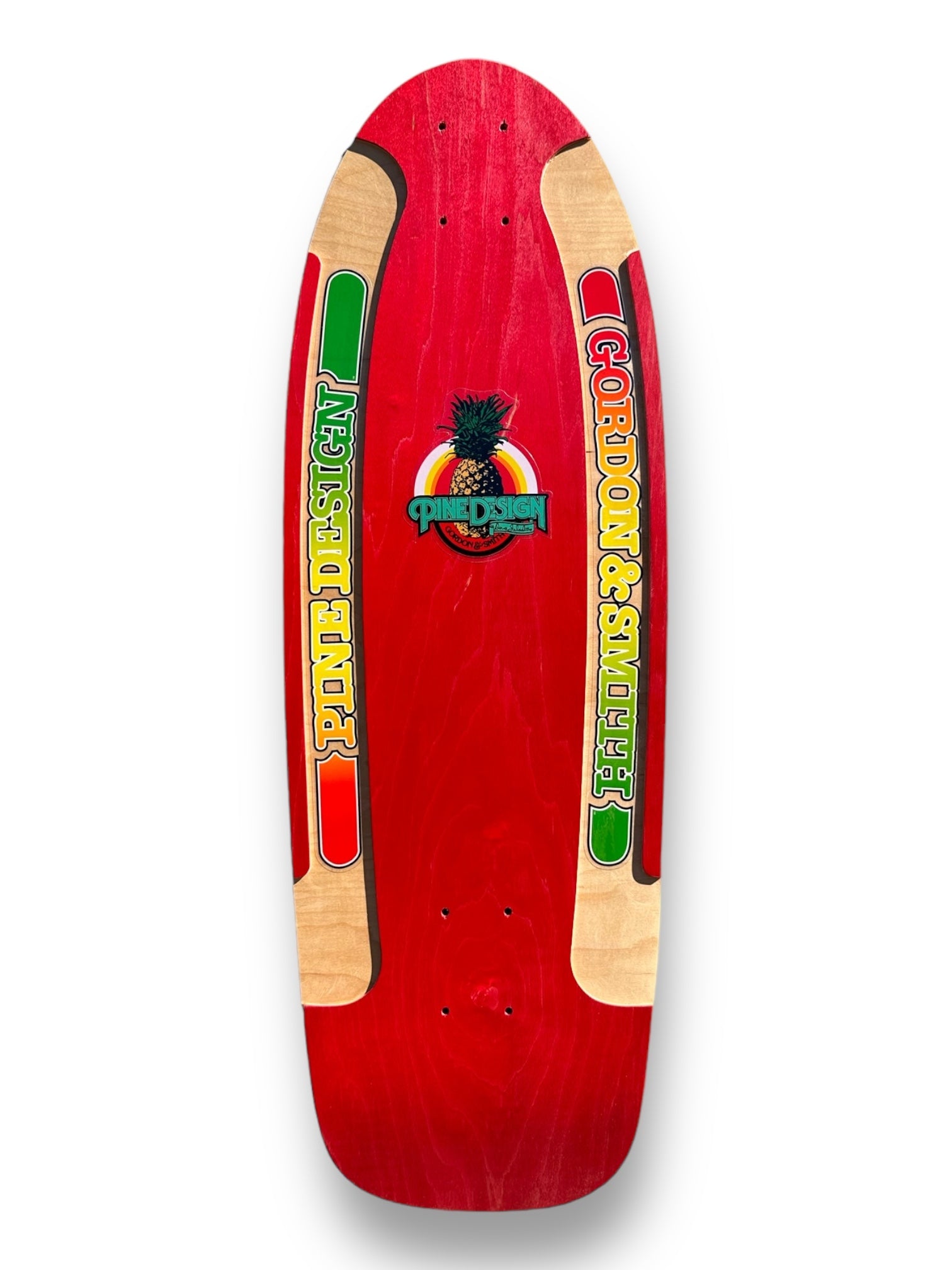 30" PineDesign 2 Routed Rails Deck Reissue - Red