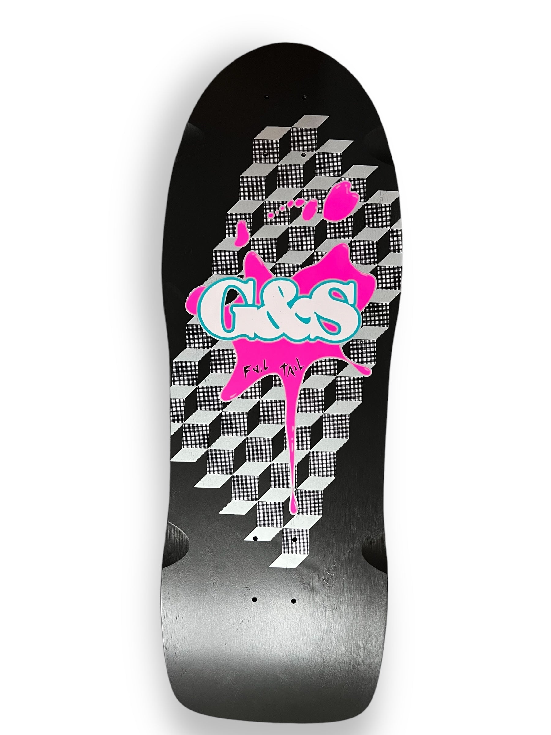 G&S FoilTail Black Deck with Hot Pink Splat