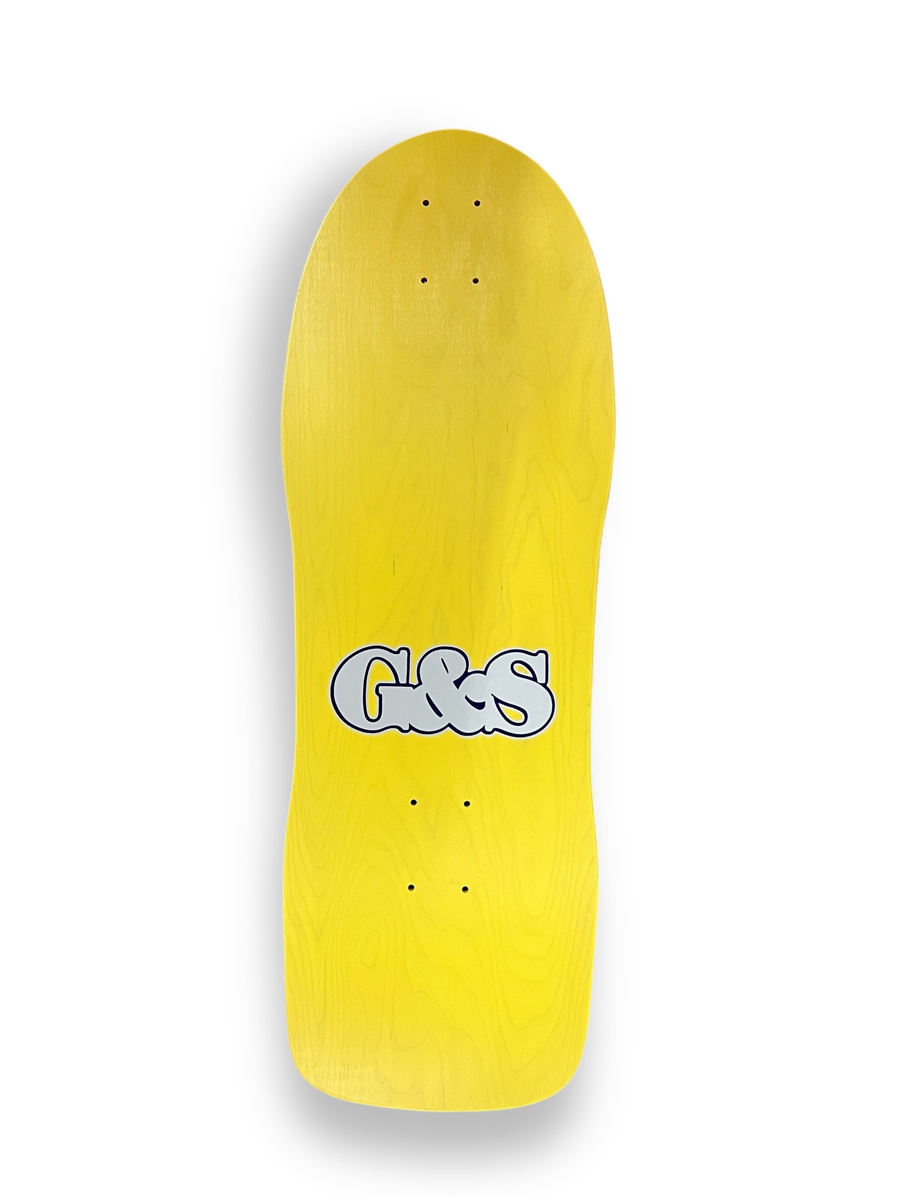 G&S FoilTail Yellow Deck with Blue Metallic Splat