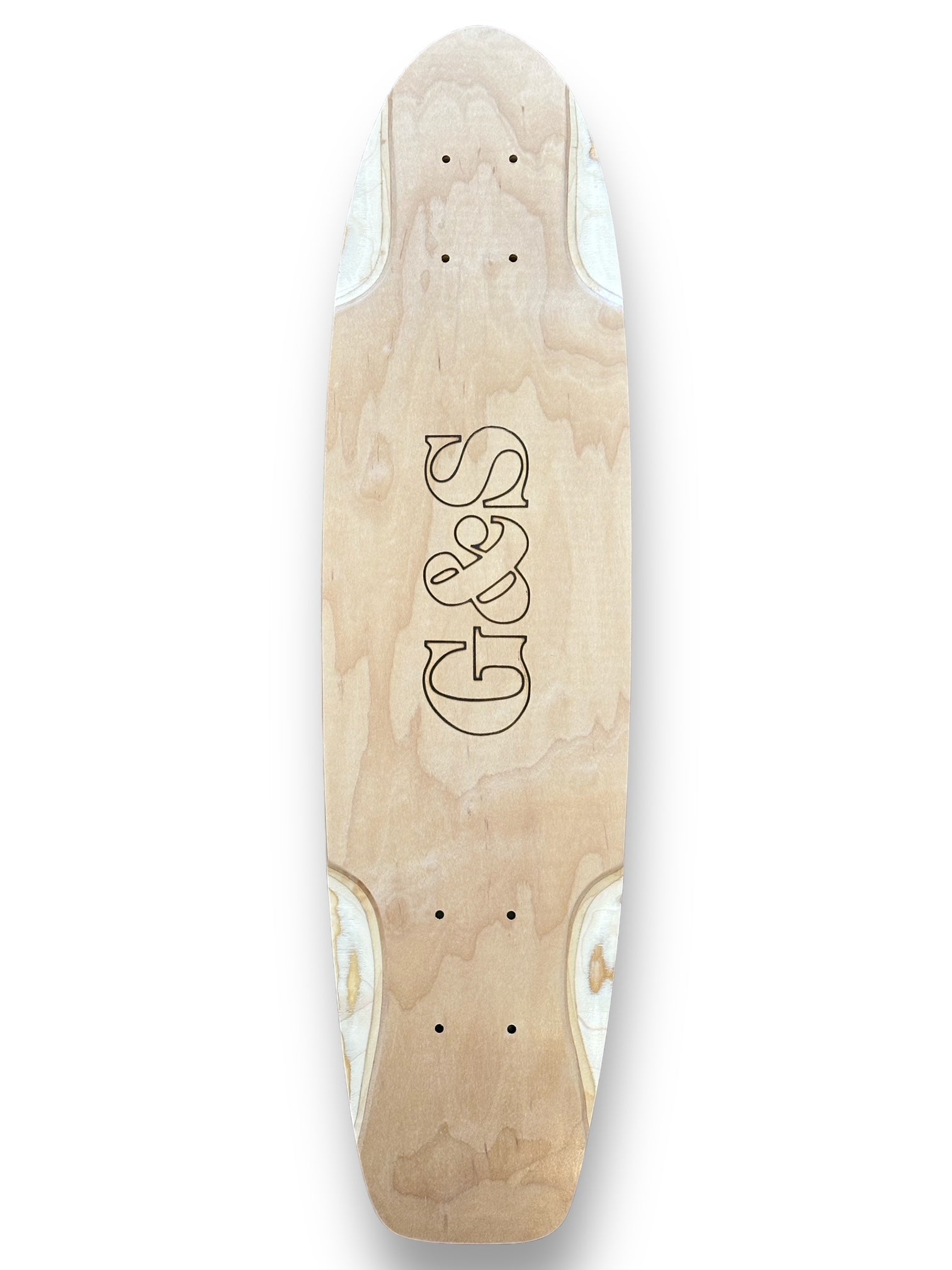 29" G&S KT-4 Squaretail Flat Kick Skateboard Deck - Natural Wood