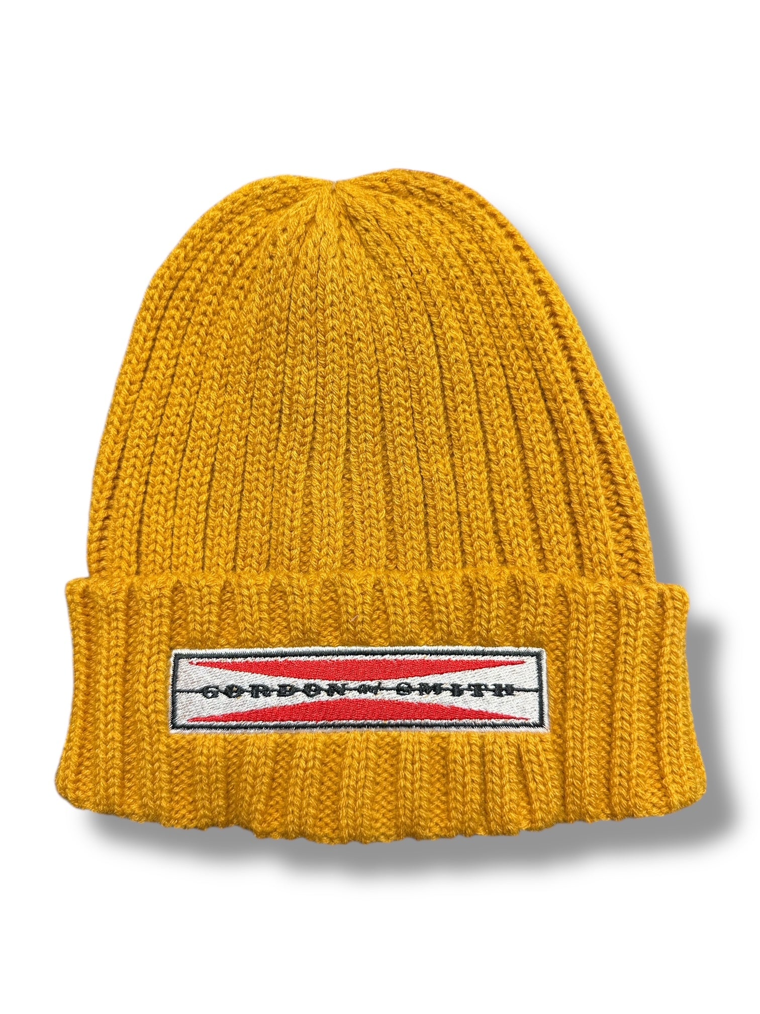 Original Logo Cable Knit Beanie - Mustard