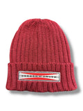 Original Logo Cable Knit Beanie - Burgundy