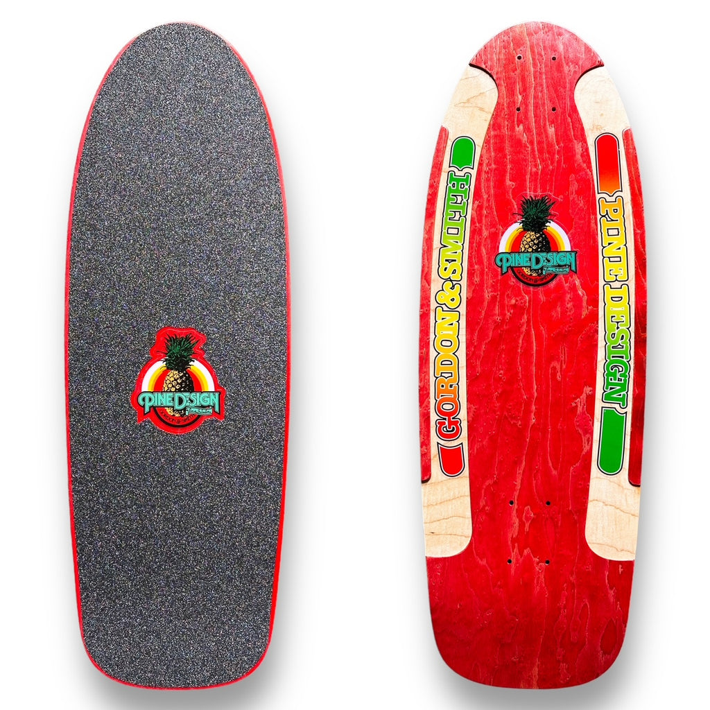30" PineDesign 2 Routed Rails Deck Reissue - Red