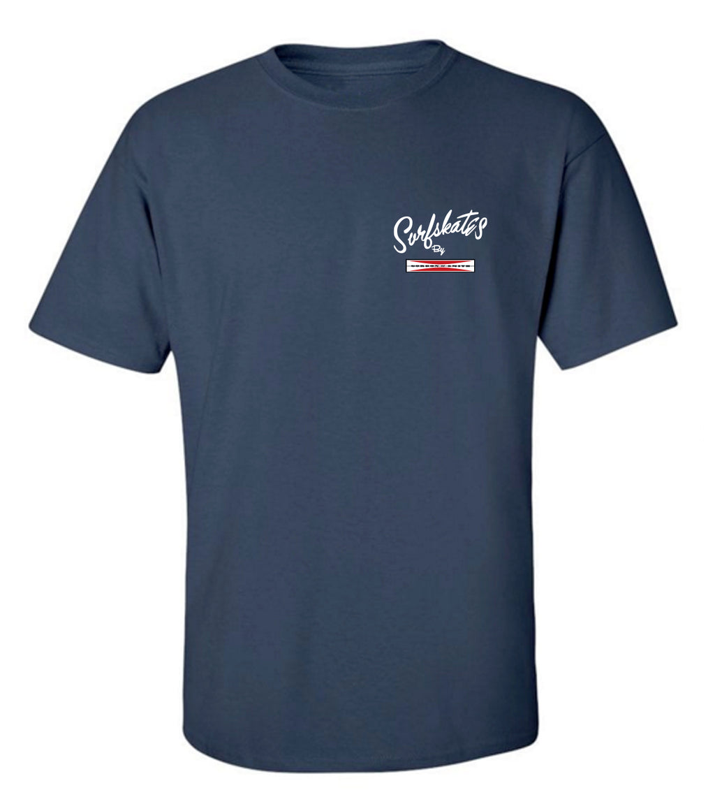60’s Surf Skates by G&S T Shirt - Indigo Blue