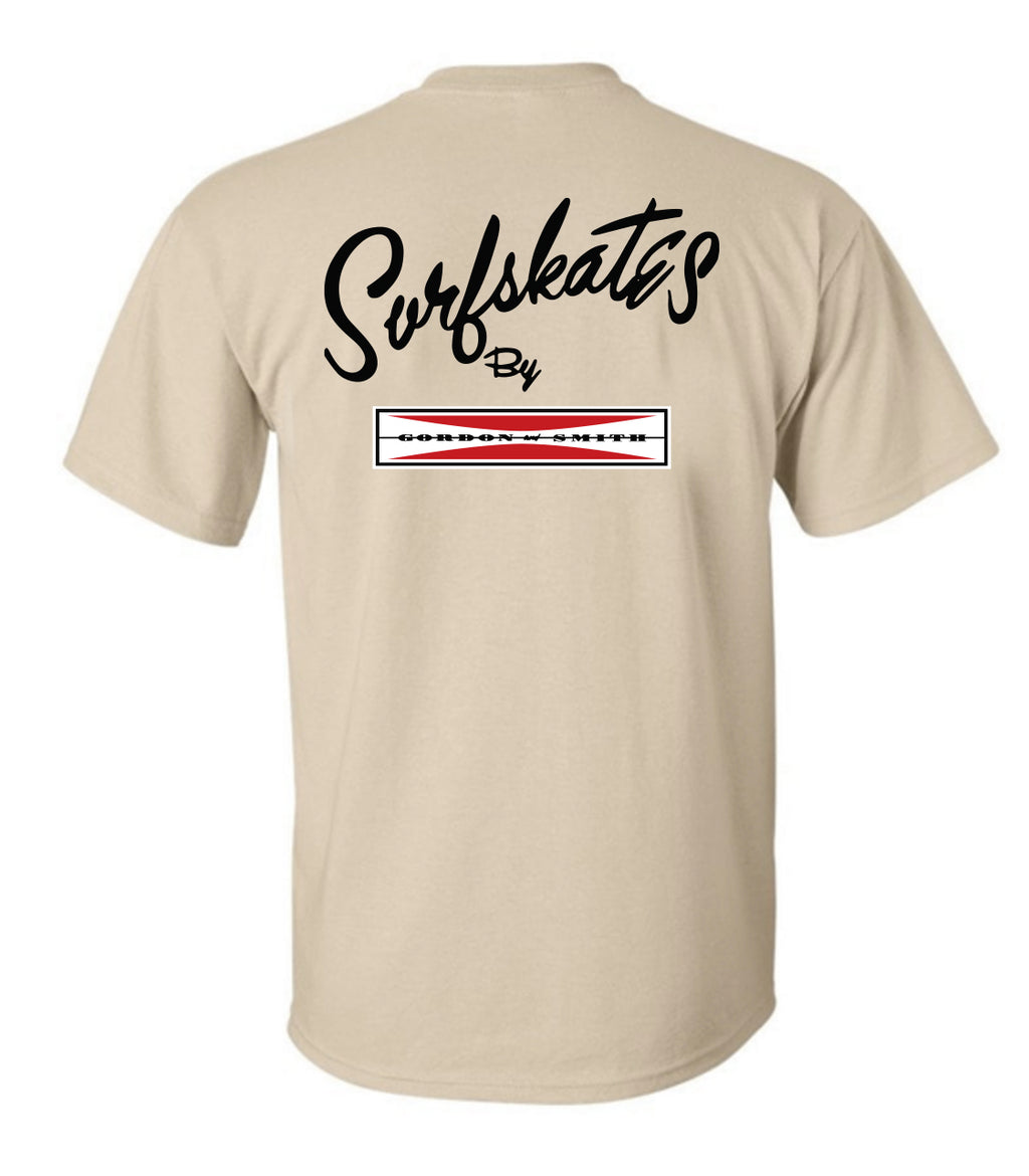 60’s Surf Skates by G&S T Shirt - Sand.
