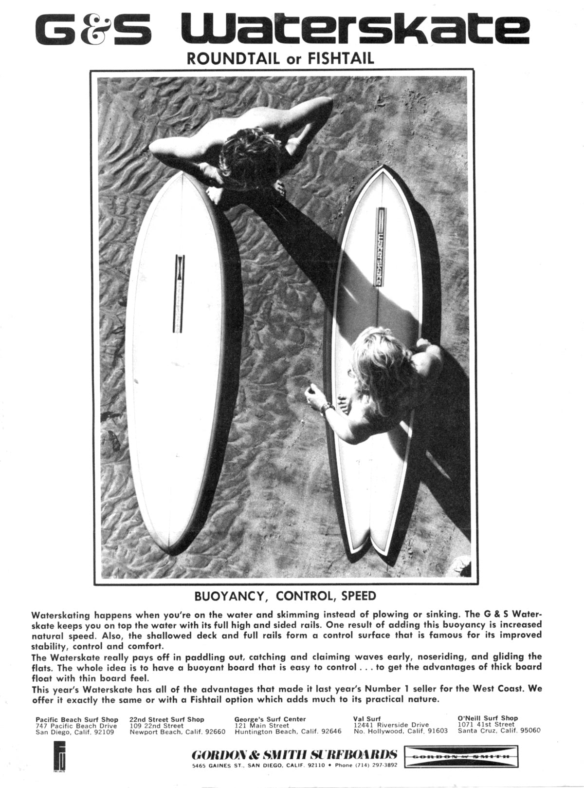 The G&S Waterskate – G&S Surfboards & Skateboards