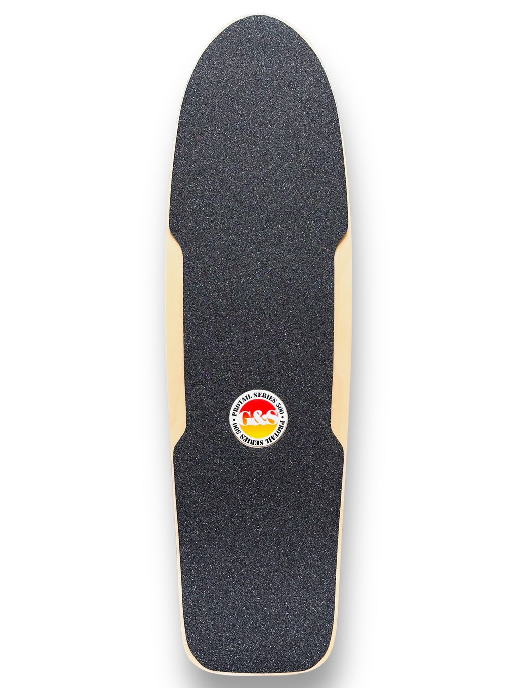 G&S ProTail 500 Reissue Deck w/ Die-cut Grip Tape - Yellow & Green Fade