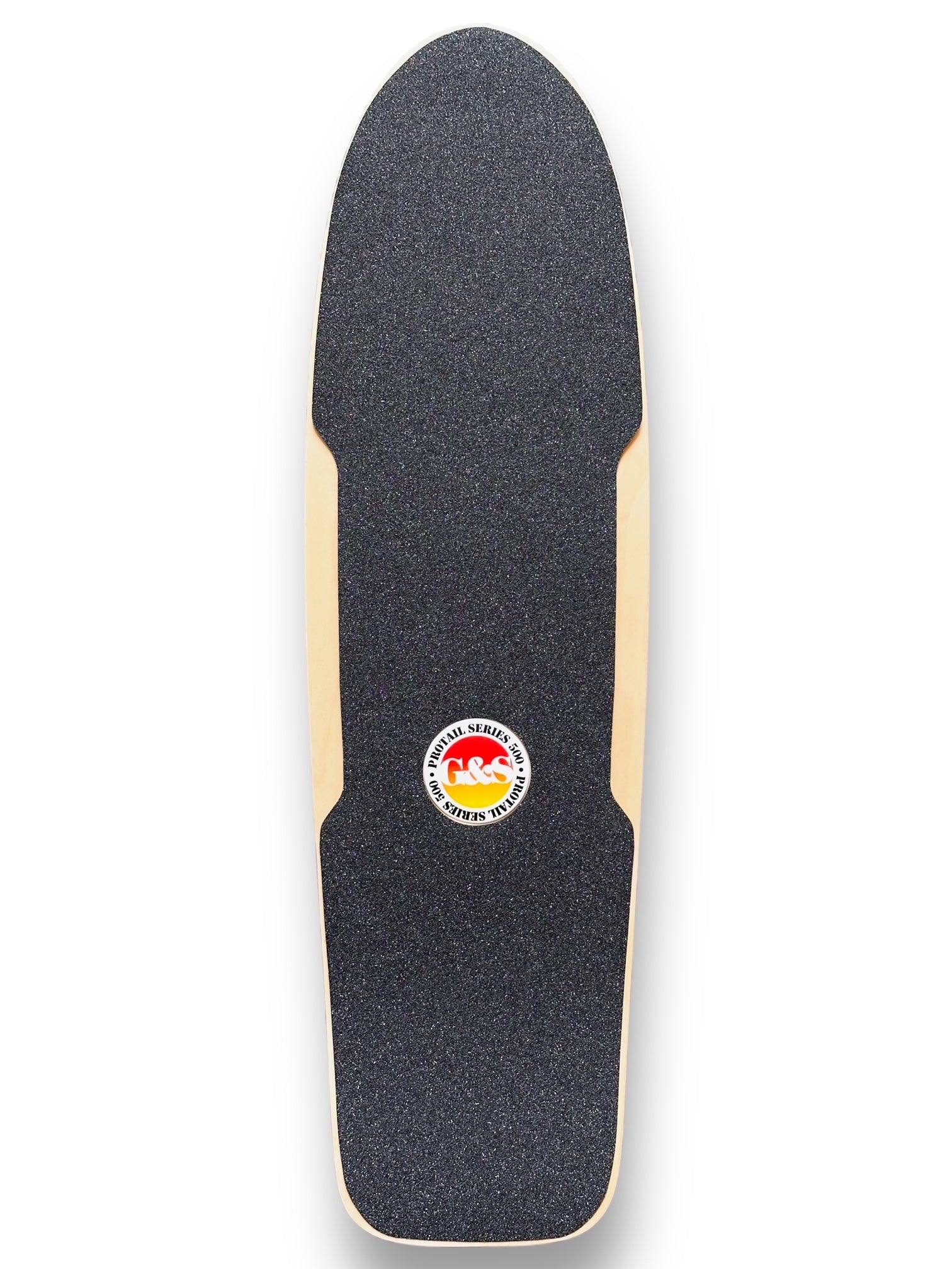 G&S ProTail 500 Reissue Deck w/ Die-cut Grip Tape - Yellow & Green Fade