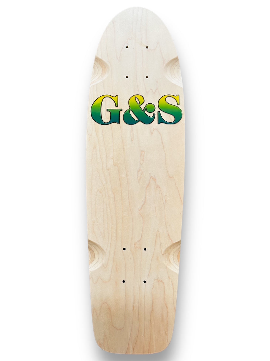 G&S ProTail 500 Reissue Deck w/ Die-cut Grip Tape - Yellow & Green Fade