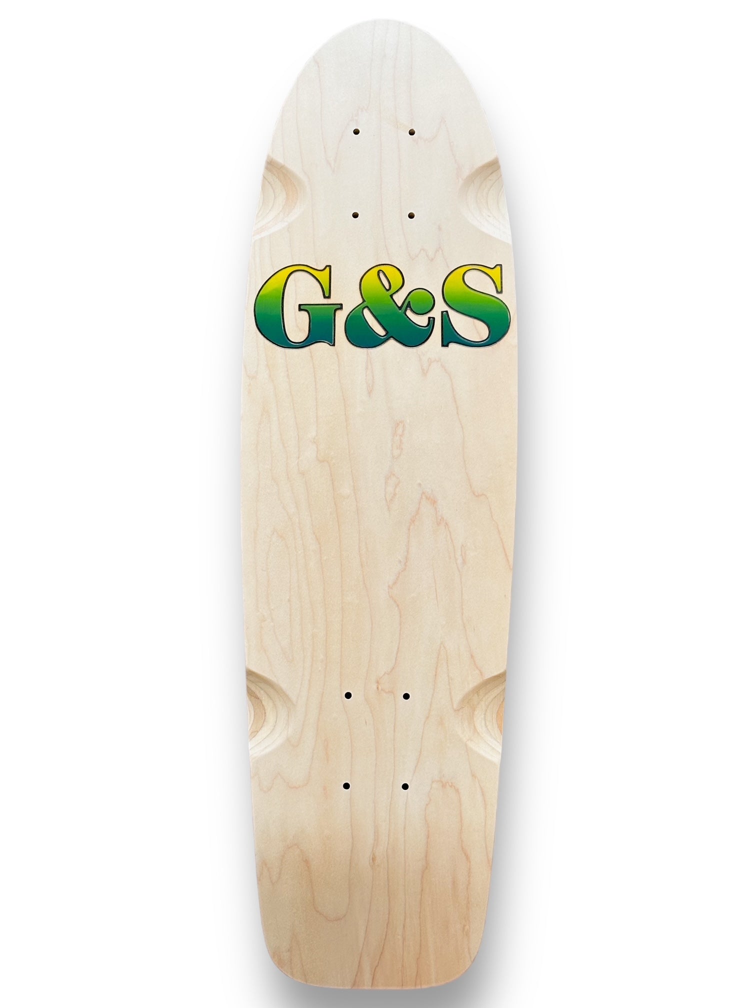 G&S ProTail 500 Reissue Deck w/ Die-cut Grip Tape - Yellow & Green Fade