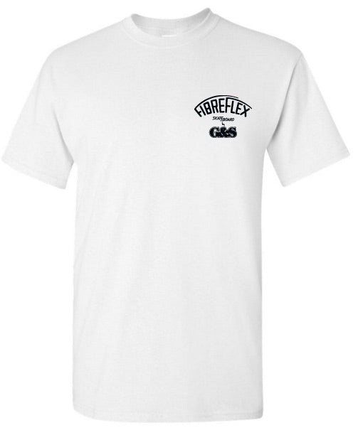 FibreFlex by G&S T Shirt - White – G&S Surfboards & Skateboards